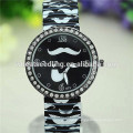 New arrival alloy band leopard and beard best women watch brand